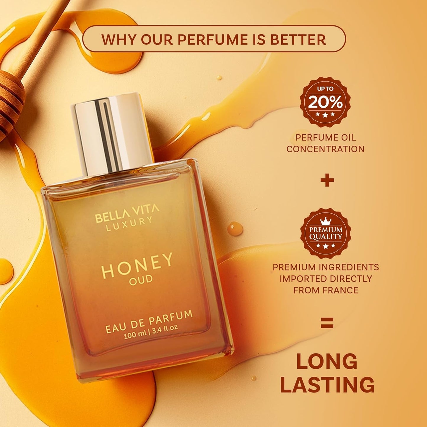 BellaVita Honey Oud Perfume