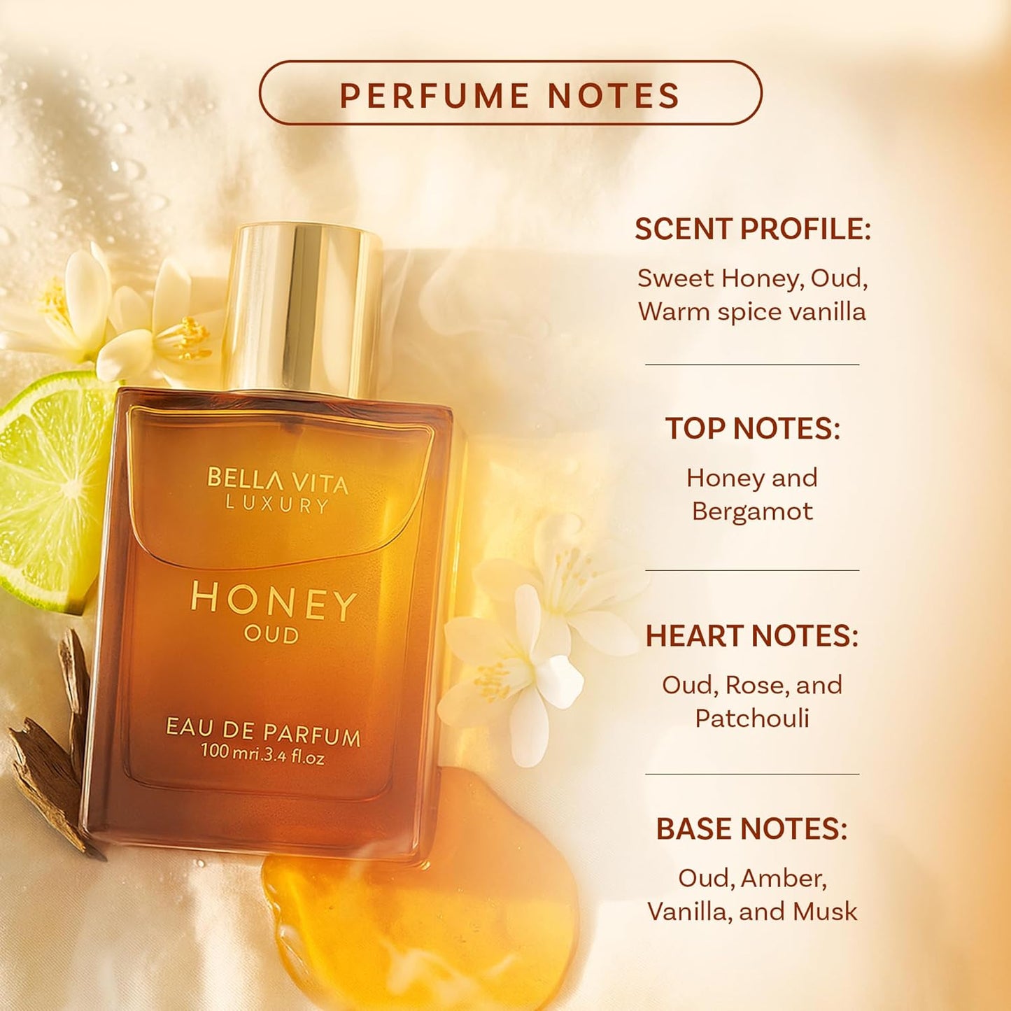 BellaVita Honey Oud Perfume